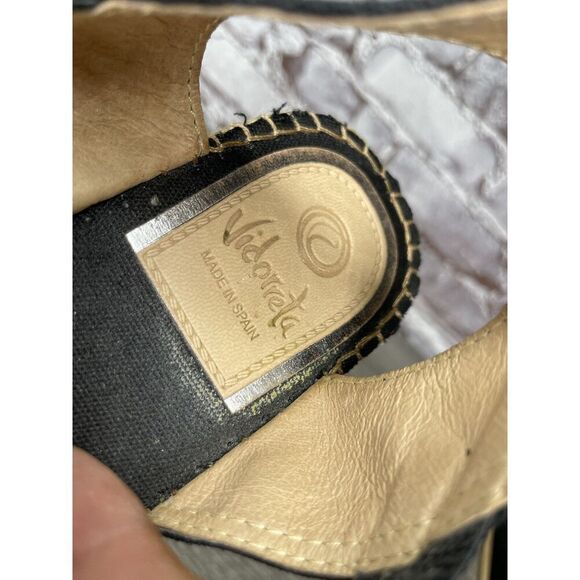 Vidorreta Metallic Silver Blue Rope Espadrilles Wedge Sandals Women 41EU/10.5US - Picture 13 of 16